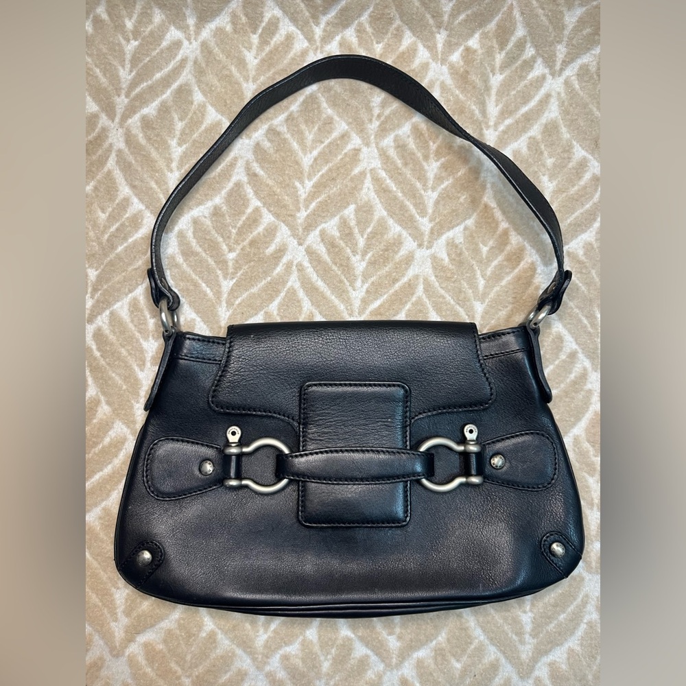 Burberry Black Leather Shoulder Bag